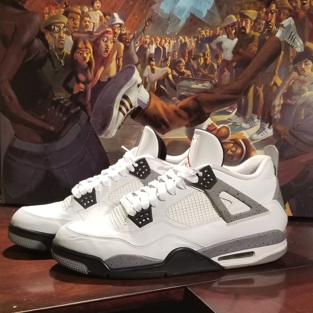 SOLD.... Jordan White Cement 4 size 13